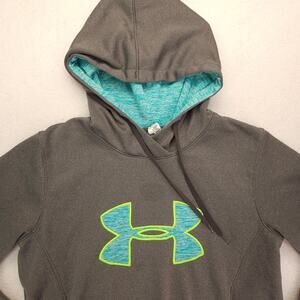 Under Armour Long Sleeve Pullover Hoodie Mens Size Medium M Gray